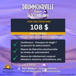 Drummondville (18 oct 26 - présentiel) - Forfait découverte – Atelier-conférence