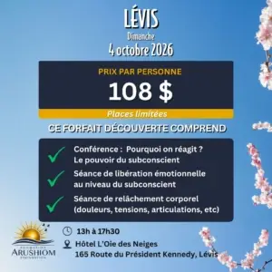 Lévis (4 oct 26 - présentiel) - Forfait découverte – Atelier-conférence