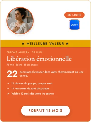 Forfait annuel 12 mois – Libération émotionnelle, meilleure valeur
