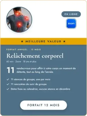 Forfait annuel – Relâchement corporel – meilleure valeur
