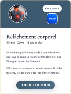 Séance de relâchement corporel - Maître Richard - Fondation Arushiom